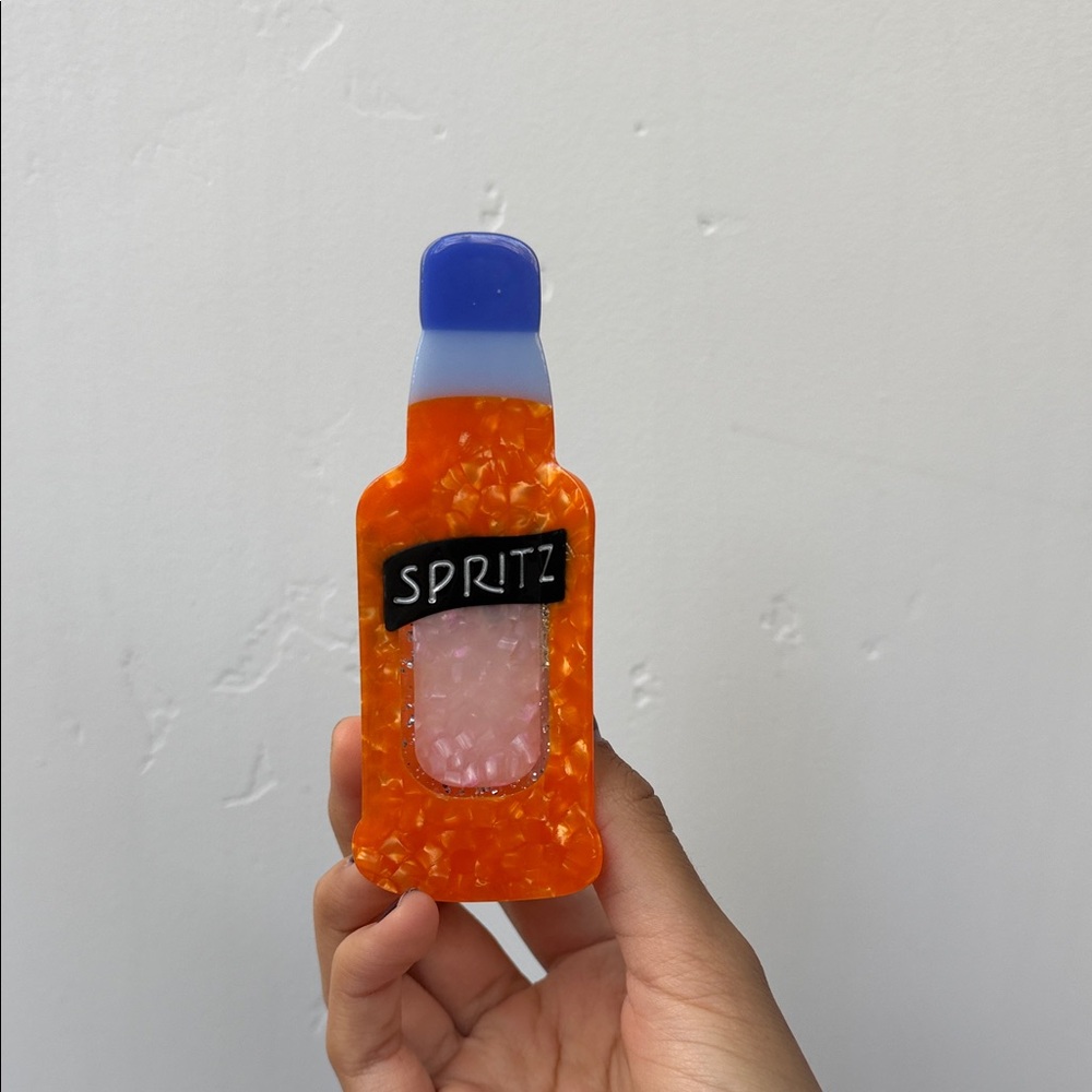 Aperol Spritz Hair Claw Clip